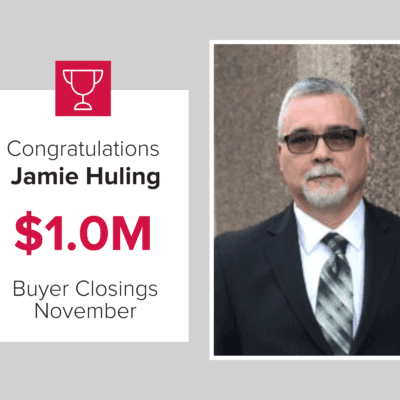 Jamie was a top buyer agent for November 2020