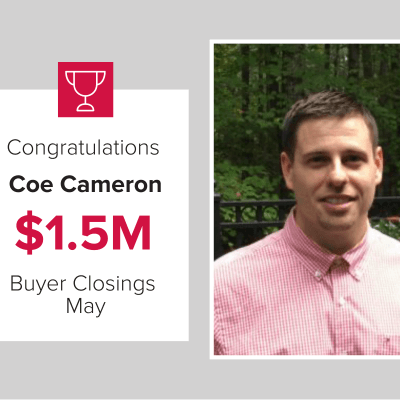Coe Cameron closed over $1.5M for Mark Spain Real Estate in May 2021!