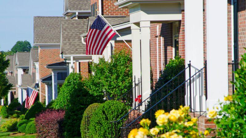 home with flag - Remembrance of 9/11