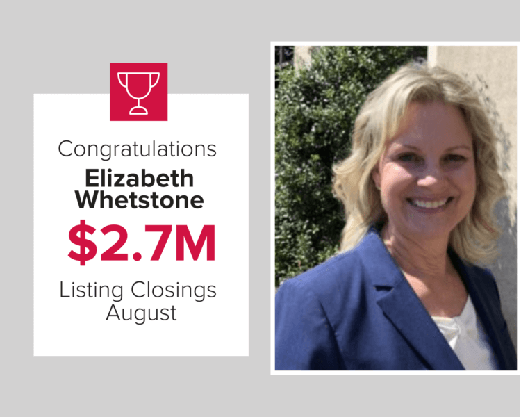 Elizabeth Whetstone closed on $2.7M of homes in August 2020