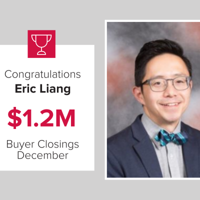 Eric was a top buyers agent for December 2020