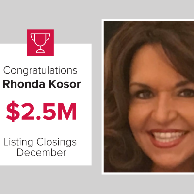 Rhonda was a top agent for December 2020