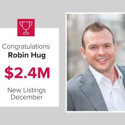 Robin was our number 3 agent for new listings in December 2020