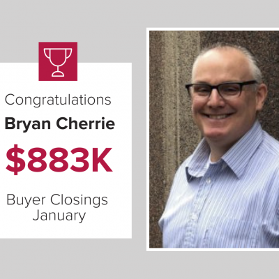 Bryan Cherrie was a top Buyer Agent for January 2021