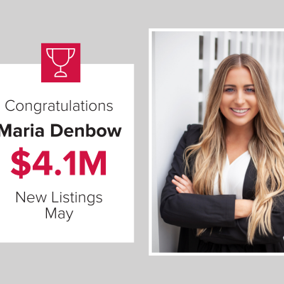 Maria Denbow had new listings worth over $4.1M in May.