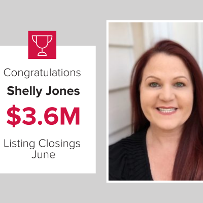 June 2021 Shelly Jones had $3.6M in listing closings in June.