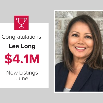 June 2021 Lea Long has $4.1M in new listings in June