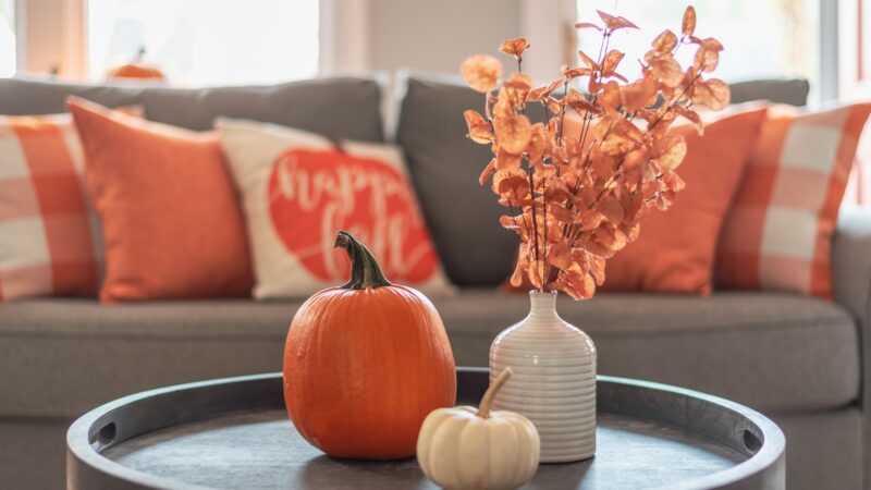 You can enhance your home this fall with minimal fall decorations and candles