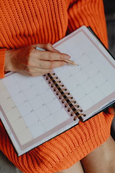 Get a calendar to help reach your goals