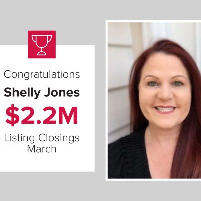 Shelly was the number 3 listing agents for closings in March 2021.