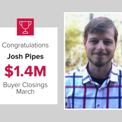 Josh was the number 2 Buyer's Agent for March 2021.