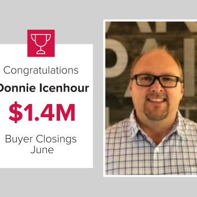 Donnie Icenhour had $1.4M in buyer closings in June